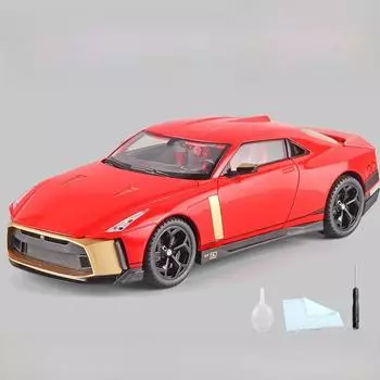 Model Car Alloy 118 Gtr50 Toy Sound Light Pullback Door Toy Children