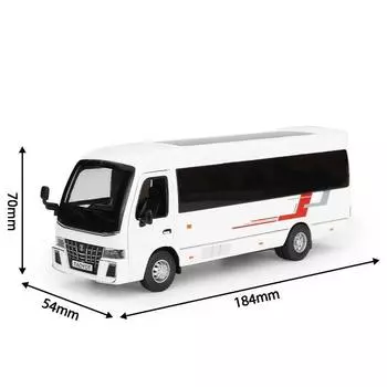 Model Car Alloy Toyota Coaster Minibus With Acousto Optic Design For Gift
