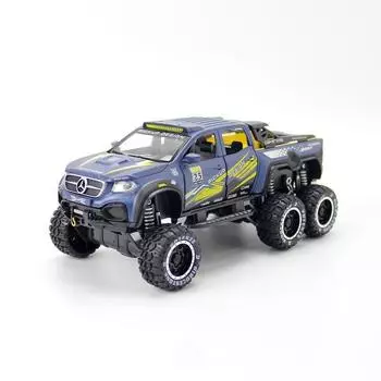 Model Car Mercedes Benz Pickup Alloy Toy Car With Acousto Optic Design For Kids