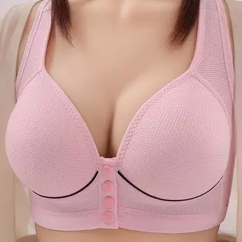 Модель «Человек-мать», открытая спереди застежка без стального кольца, бюстгальтер, большой размер, тонкий фасон, сборка, удобный и бесшовный, красивое нижнее белье сзади для женщин 36/80BC