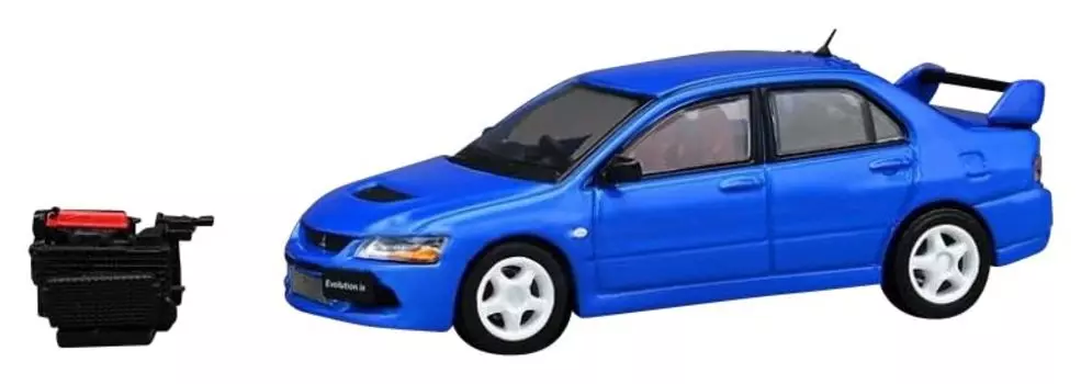 МОДЕЛЬ CM Mitsubishi Lancer Evolution IX Blue Готовый продукт 1/64