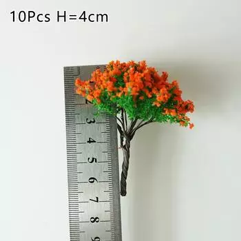Модель дерева, чистая ручная работа, около 4 см, модель лесного процесса, цветочное дерево
