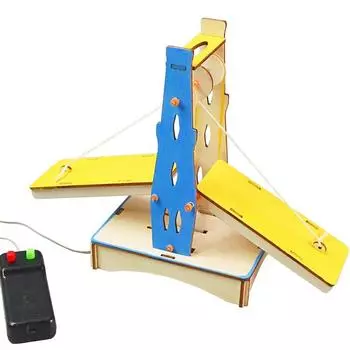 Модель деревянного подвесного моста Детский научный эксперимент своими руками Материалы для учебных пособий Технологии для студентов Изобретения для мелкого производства жёлтый