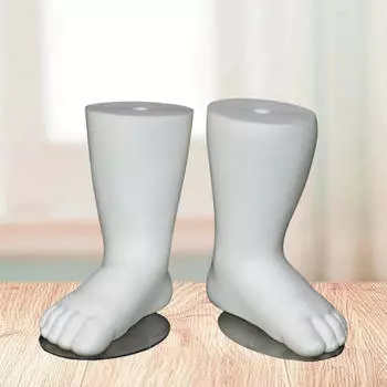 Модель детской ножки, манекен для детей, легкий, фотореквизит, носок, манекен для демонстрации White