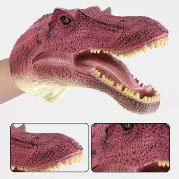 Модель динозавра Моделирование Мягкая кукольная игрушка динозавра Интерактивная перчатка