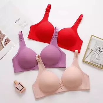 Модель для мамы. Без стального кольца, красивая спина, дышащее и удобное нижнее белье, женская большая грудь показывает небольшой бюстгальтер. 36/80