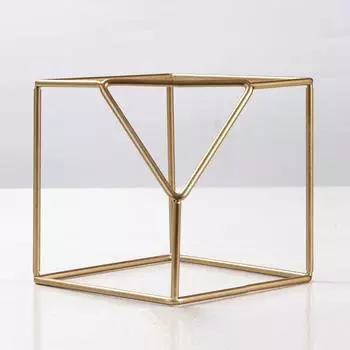 Модель Домашние украшения Современные Простые Геометрические Линии Квадратная Рама Срезанные Углы Металлическая Мебель Домашние Продажи Офис Мягкие Украшения