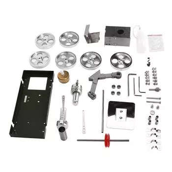 Модель двигателя автомобиля Стирлинга из алюминиевого сплава, изысканный красивый комплект парового двигателя, физическая научная игрушка