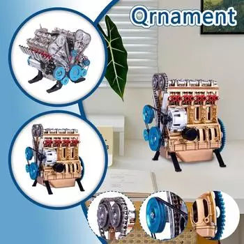 Модель двигателя Домашнее украшение Двигатель из смолы Ремесла Украшения Двигатель из смолы One Size