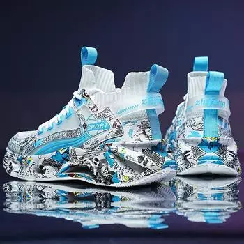 Модельер кроссовки мужские лезвия кроссовки мужские носки кроссовки граффити сетка дышащая прогулочная спортивная обувь Zapatillas 37