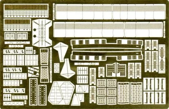 Model Etching Parts Series Japanese Navy Aircraft Carrier Kaga Three Tier Flight Deck PE325 Tom s 1/700