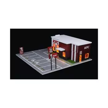 Model Fast Food Store MO936201 Moreart Diorama Mini Car 1/64 [Item] белый