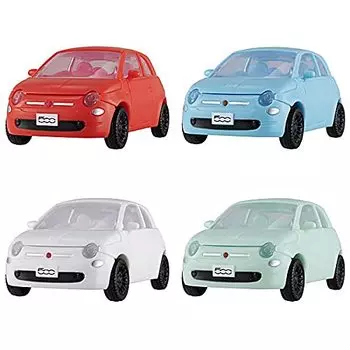 МОДЕЛЬ FIAT версии 4 типа EXCEED в комплект не входит серебристая краска для колес Gacha Gacha Capsule Toy [Обычная (делает версию)]