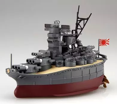 Модель Fujimi Chibimaru Fleet Series Chibimaru Fleet Yamato травление и дерево № 1 EX-2 (с палубой) ТК-1 ЭКС-2 серый