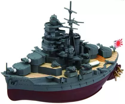 Модель Fujimi Chibimaru Fleet Series Hiei Общая длина приблизительно 11 см Цветная пластиковая модель Chibimaru 6 № 6 Немасштабная