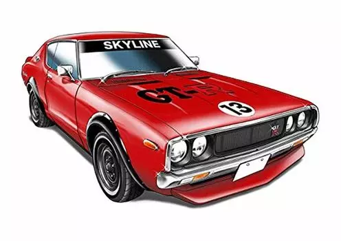Модель Fujimi Hello Mechadock Series Nissan Skyline 2 Door Team Nikaido Пластиковая модель Mechadock 7 1/24 No.7 GT-R 73 (KPGC110) ГТ-Р