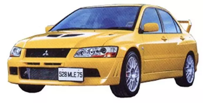 Модель Fujimi inch up disk series 34 Lancer Evolution VII GSR 1/24