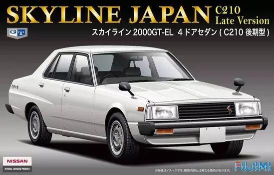 Модель Fujimi inch up series Nissan Skyline JAPAN sedan C210 поздняя модель пластиковая модель ID174 1/24 No.174 4-дверный