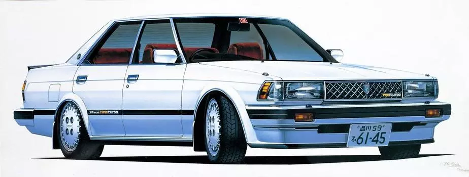Модель Fujimi Inch Up Series Toyota Chaser Twin Turbo GX71 Пластиковая модель ID177 1/24 № 177 2.0