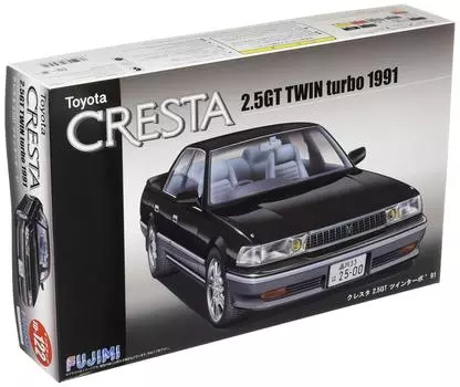 Модель Fujimi Inch Up Series Toyota Cresta Twin Turbo Пластиковая модель ID122 1/24 No.122 2.5GT чёрный