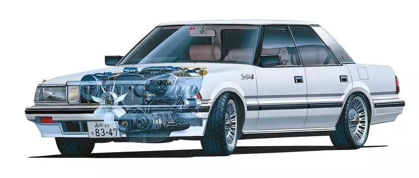 Модель Fujimi Inch Up Series Toyota Crown Royal GMS125 1/24 № 155 ID-155