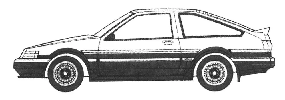 Модель Fujimi Initial D Series Хачироку Кребин Ватару Акияма 1/24 № 006 ISD-006 белый