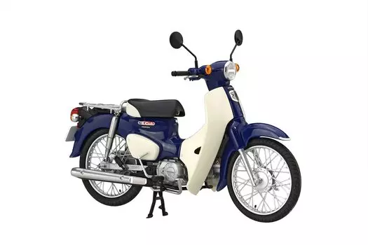Модель Fujimi NEXT Series Honda Super Cub 110 Denim Blue Пластиковая модель (ФУДЗИМИ) 1/12 №6 (Urvain Металлик)