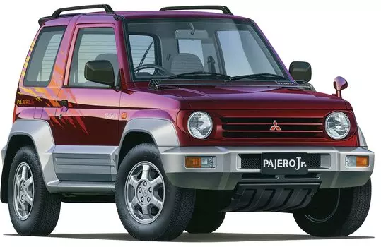 Модель Fujimi серии Inch Up Mitsubishi Pajero Junior 1/24 № 116 ZR-II ID-116 белый