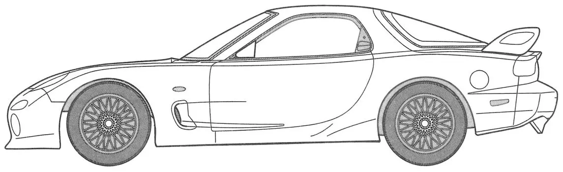 Модель Fujimi Wangan Midnight Series FD3S RGO 1/24 №5 RX-7 (Масаки) Ванган-5