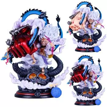 Модель главного персонажа Navigation Man Мульти-кулак Ника Луффи 5-я передача Луффи Ника Форма Модель Фигурка One Size красный