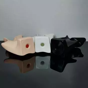 Модель головы, голова манекена с половиной лица, подставка для ювелирных изделий, портретная шея, манекен, голова для ожерелья, сережек белый