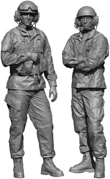 Модель H3 Current Army OCP Camouflage ACU Tank Crew 2020 Набор из 2 смоляных наборов HS48006 1/48 США. (Схема операции)