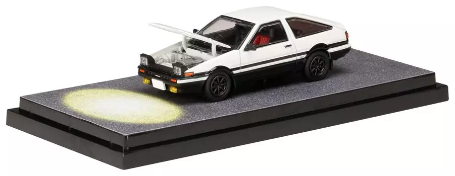 Модель HJ64 Toyota Sprinter Trueno GT APEX Initial D с двигателем от Ватару Акияма. Завершенное изделие 1/64 (АЕ86) /