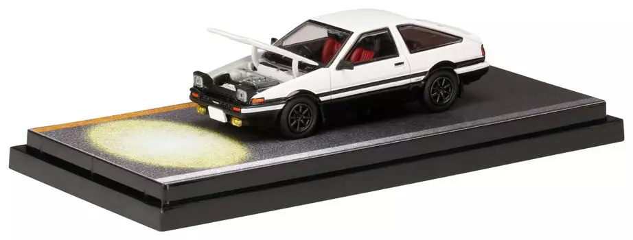 Модель HJ64 Toyota Sprinter Trueno GT APEX с двигателем Initial D против Kyoichi Sudo Завершенный продукт 1/64 (АЕ86) / белый