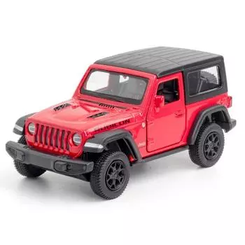 Модель игрушечного автомобиля Wrangler Robinson в масштабе 1/36 для детей от 3 лет, металлическая модель игрушечного автомобиля с откидным механизмом, 5-дюймовый литой автомобиль, игрушки на день рождения для мальчиков и девочек 1/36-12x5.5x5cm красный