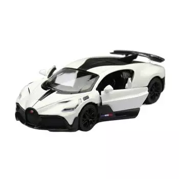 Модель игрушечной машинки 1/38 Bugatti Divo Hyper Sports Racing литая из сплава миниатюрная коллекционная машинка подарок для детей мальчик белый