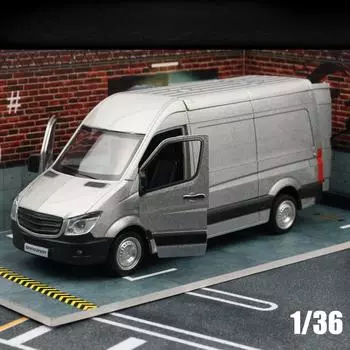 Модель игрушечной машинки Sprinter 1/36 RMZ City из литого сплава, миниатюрная, открывающиеся двери, коллекционный подарок для детей