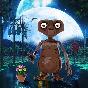 Модель инопланетных кирпичей, ужас, научные фигурки из фильмов, страшные инопланетяне, набор строительных блоков, развивающие игрушки, рождественские подарки для детей PDF manual