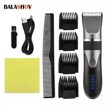 Модель Электрический триммер для стрижки H со светодиодным экраном, моющийся перезаряжаемый мужской бритвенный станок для резки H hine Wirel H Cut