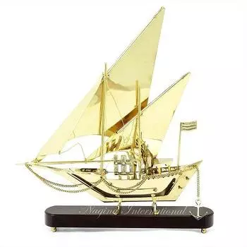 Модель корабля из твердой латуни, морской декор для дома