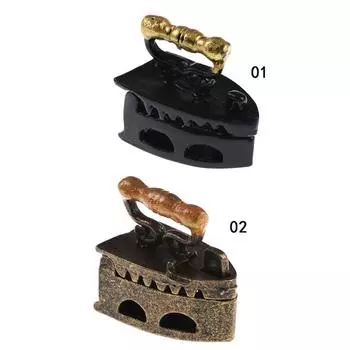 Модель кукольного домика, мини-старый миниатюрный железный инструмент для одежды 1.0