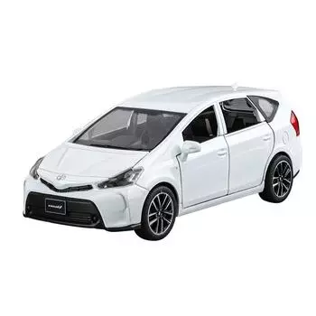 Модель легкосплавного автомобиля Toyota Prius в масштабе 1/32 с инерционным механизмом в стиле ретро, забавная игрушка для детей, образовательный выставочный образец, идеальный подарок для автомобилистов чёрный