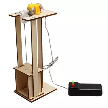 Модель лифта «сделай сам», обучающая STEM, строительная игрушка, электрический лифт, наборы научных проектов, подарок для детей 7–14 лет, мальчиков и девочек
