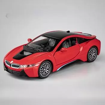 Модель литого автомобиля I8 Concept Игрушка со световыми и звуковыми эффектами для детской игры