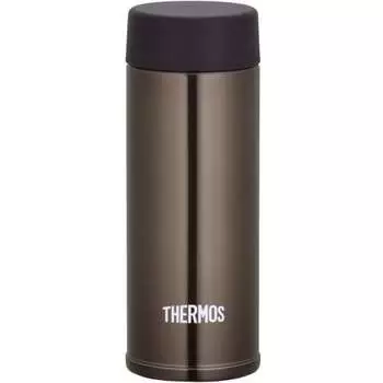 [Модель малой емкости] Термос для воды с вакуумной изоляцией, карманная кружка 120 мл, коричневая JOJ-120 BW