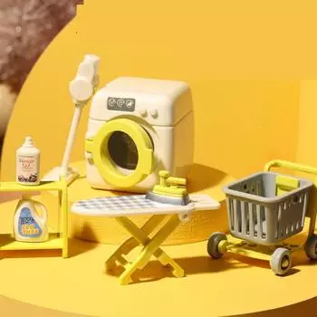 Модель Мебель Миниатюрный Игровой Домик Игрушечный Лес Семья Кухня Игрушечный Стол Кукольный Домик Аксессуары J