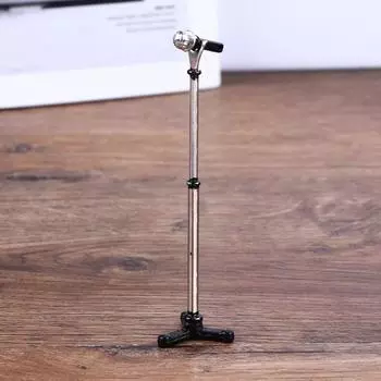 Модель микропейзажного мини-микрофона Цинк Сплав цинка 1:12 реквизитов для сцен с аксессуарами для кукольного домика