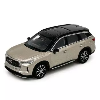 Модель мини-автомобиля Paudi Infiniti QX60 Коллекция Завершенный продукт Золотой 1/64