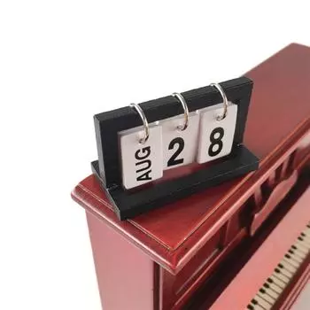 Модель Мини Календарь Креативный Настольный Календарь Гостиная Офисный Стол Украшения Куклы жёлтый