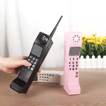 Модель мобильного телефона Ретро кирпичный орнамент сотового телефона Винтаж имитация реквизит для фотосъемки для украшения дома розовый